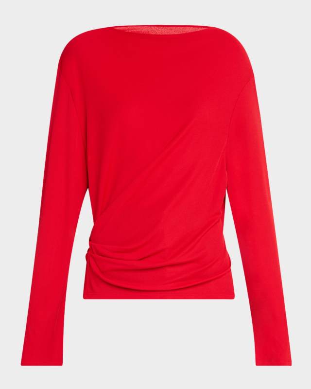 The Croisière Draped Backless Top